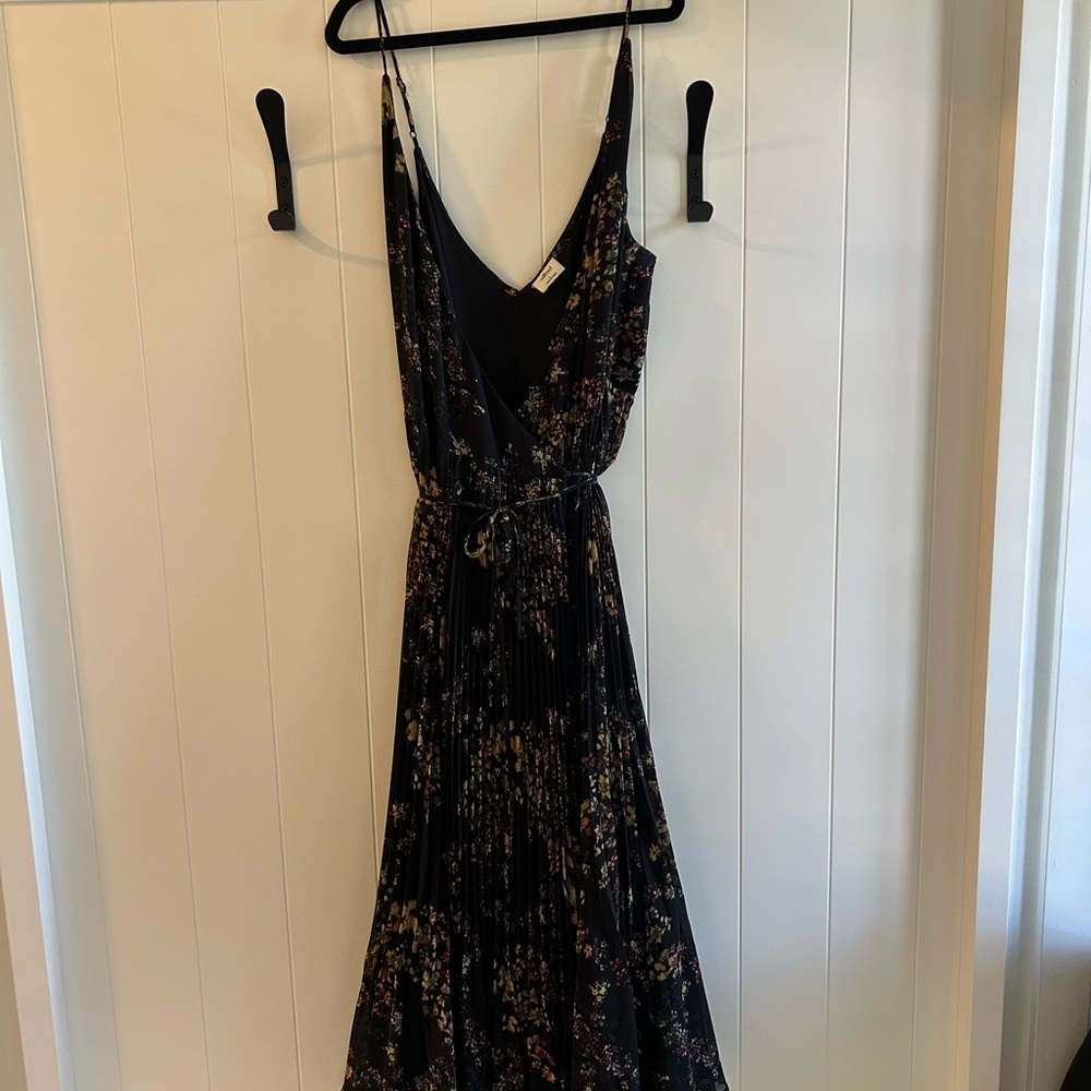 Wilfred Black Floral Maxi Dress